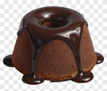 Chocolate Bundt Cake With Glaze PNG