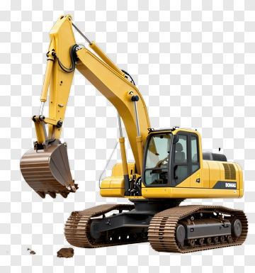 Excavator Digging Soil PNG