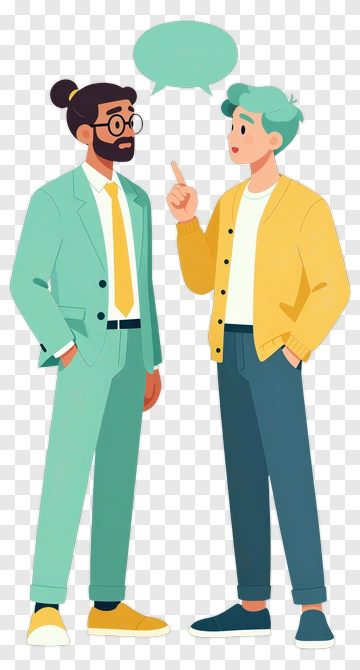 Business Team Engaging In Conversation PNG