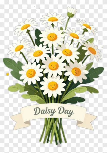Daisy Day Bouquet PNG