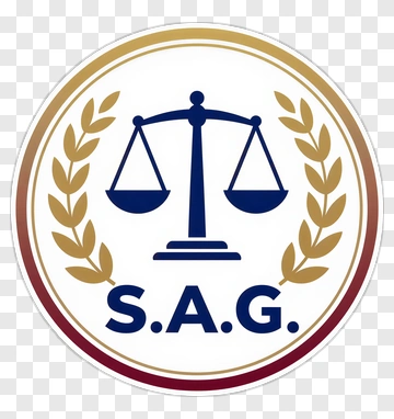 Sag Logo With Scales Of Justice PNG
