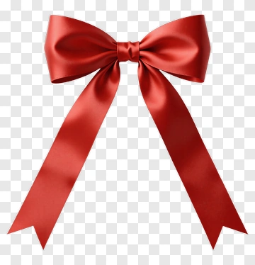 Red Ribbon Bow PNG