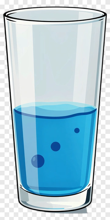 Glass Of Blue Liquid PNG