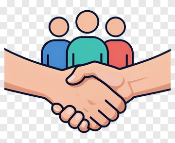 Handshake Between Two People PNG