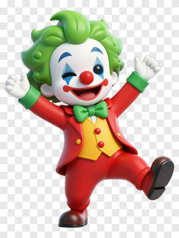 Cartoon Clown Dancing PNG