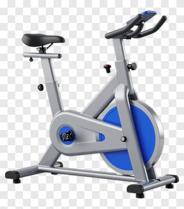 Blue Exercise Bike PNG