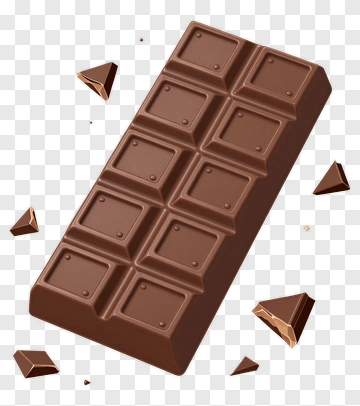 Chocolate Bar With Broken Pieces PNG