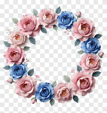 Flower Bouquet Wreath PNG