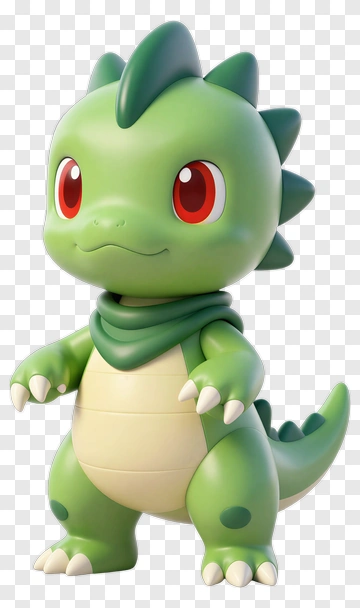 3D Cartoon Dragon Character PNG