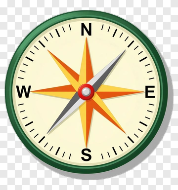 Compass With Cardinal Directions PNG
