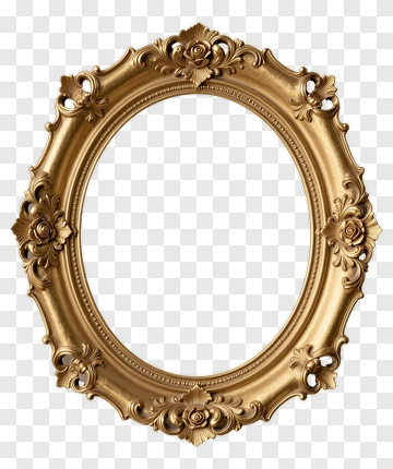 Vintage Ornate Gold Frame PNG