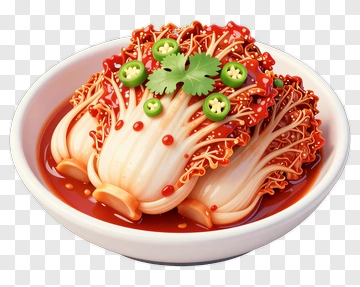 Spicy Enoki Mushrooms In A Bowl PNG