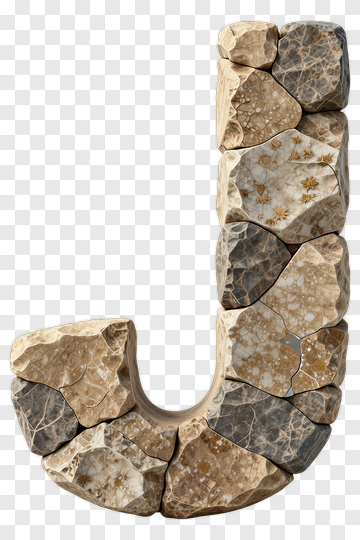 Rock Letter J PNG