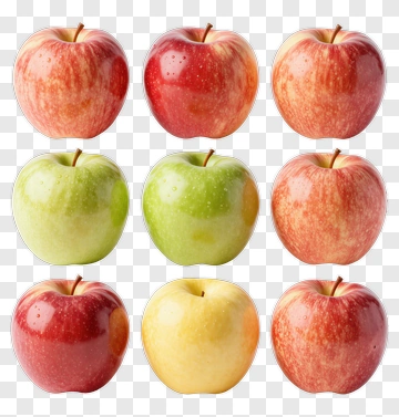 Variety Of Apples PNG