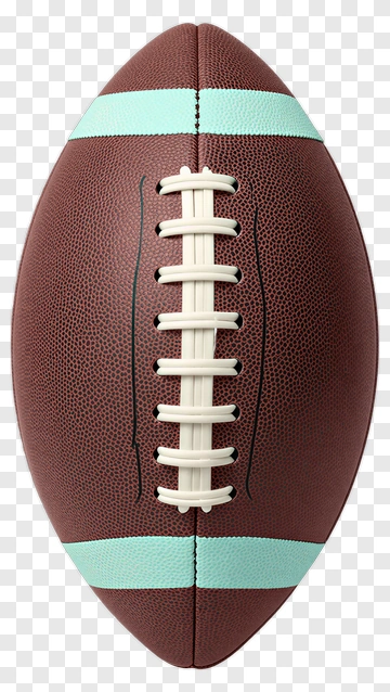 American Football With Mint Stripes PNG