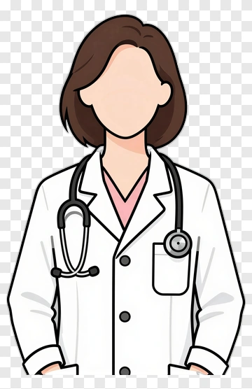 Female Doctor In White Coat PNG