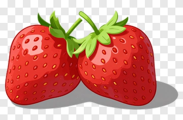 Cartoon Strawberries PNG