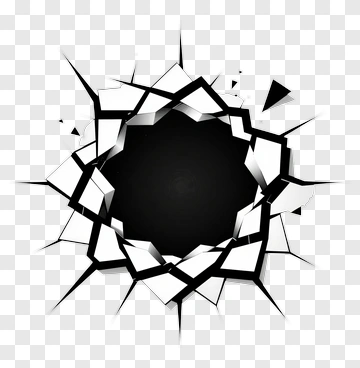 Broken Wall With Sharp Edges PNG