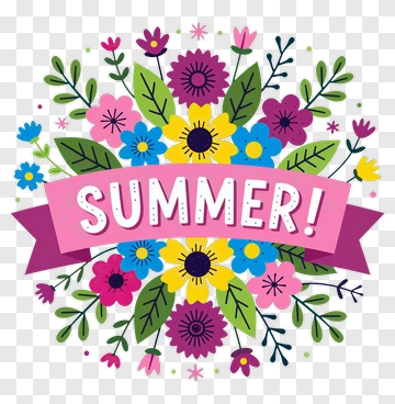 Colorful Summer Floral Arrangement PNG