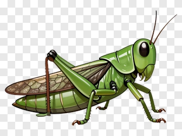 Cartoon Grasshopper PNG