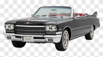 Classic Black Convertible Car PNG