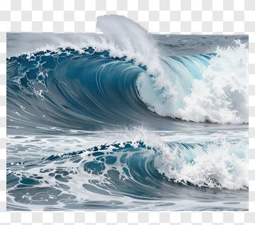 Ocean Waves Crashing PNG