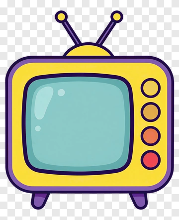 Cartoon Television Set PNG