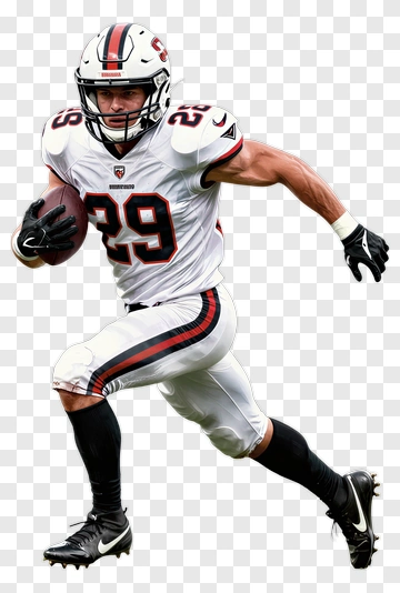 Football Player Running With A Ball PNG