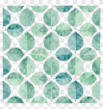 Colorful Leaf Pattern PNG