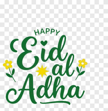Happy Eid Al Adha Greeting PNG