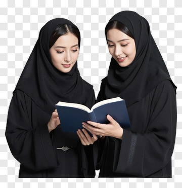 Women Reading Together PNG