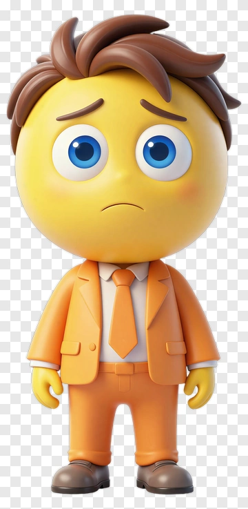 Cartoon Character In An Orange Suit PNG