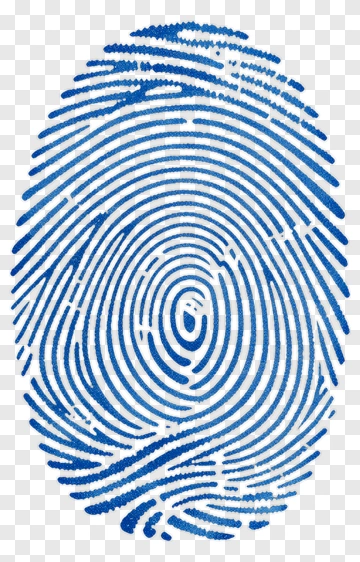 Blue Fingerprint PNG
