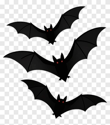 Cartoon Bats With Red Eyes PNG