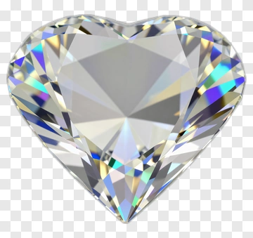 Heart-Shaped Diamond PNG