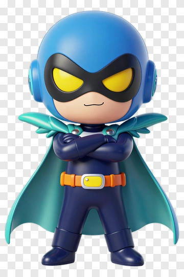 Cartoon Superhero Character PNG