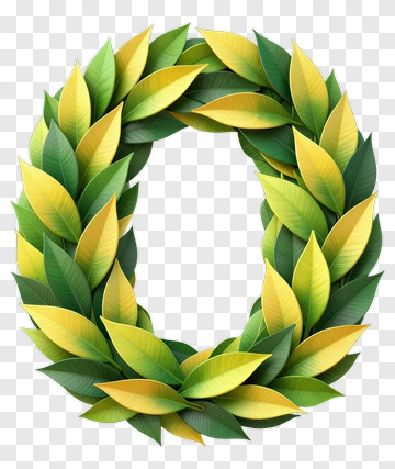 Green Leaf Wreath PNG