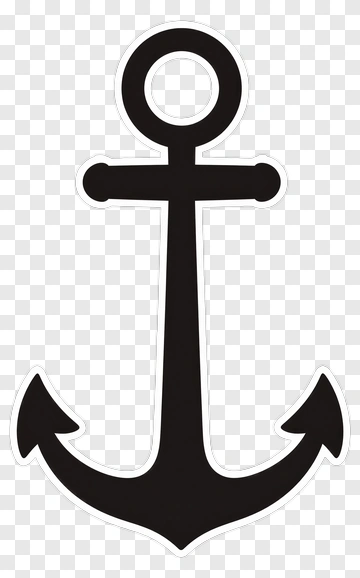 Black Anchor Symbol PNG