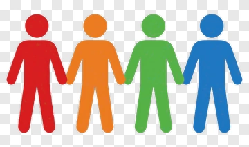 Colorful Group Of People Holding Hands PNG