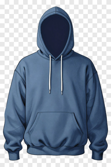 Blue Hoodie PNG