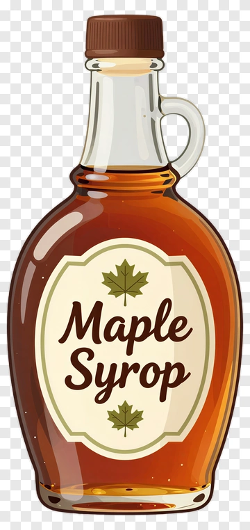 Maple Syrup Bottle PNG