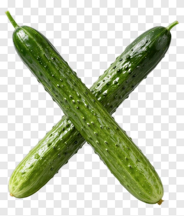 Crossed Cucumbers PNG