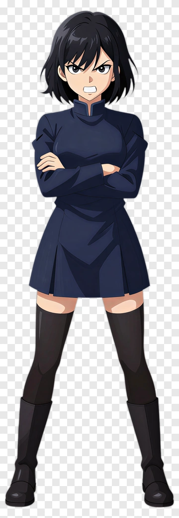 Anime Character With Arms Crossed PNG