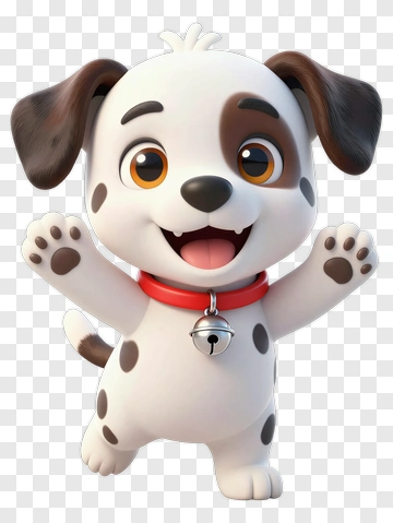 Cartoon Dog With A Happy Expression PNG