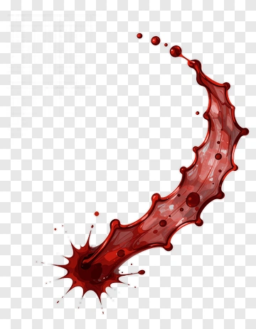 Red Blood Splash PNG
