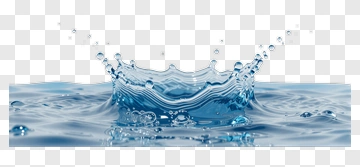 Water Splash With Droplets PNG