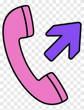 Phone Icon With Arrow PNG