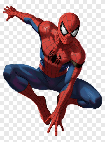 Spider-Man In Action Pose PNG