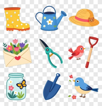 Gardening Tools And Accessories PNG