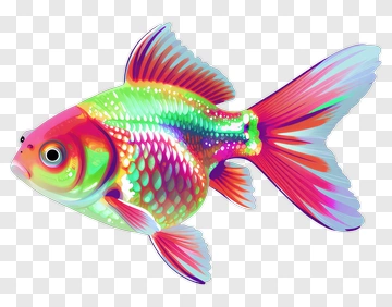 Colorful Goldfish PNG